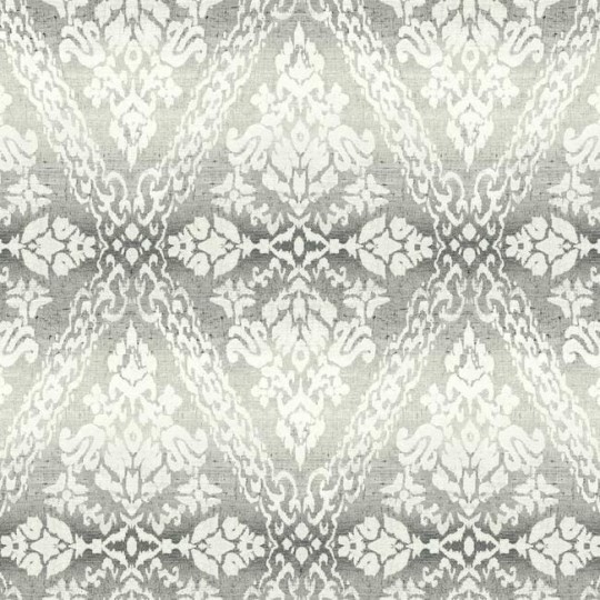 York DM4931 Damask Resource Library Tudor Diamond Damask Black - tapeta w stylizowane rośliny