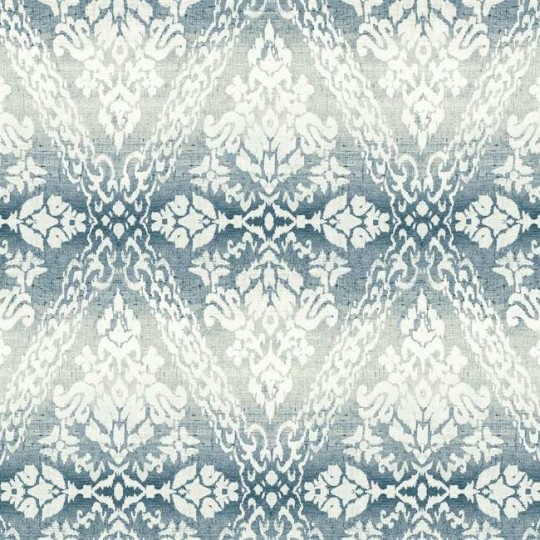 York DM4932 Damask Resource Library Tudor Diamond Damask Navy - tapeta w stylizowane rośliny