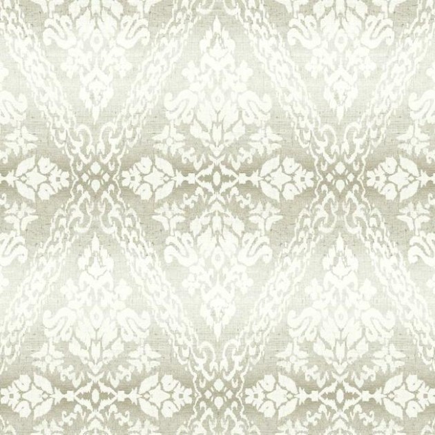 York DM4933 Damask Resource Library Tudor Diamond Damask Linen - tapeta w stylizowane rośliny