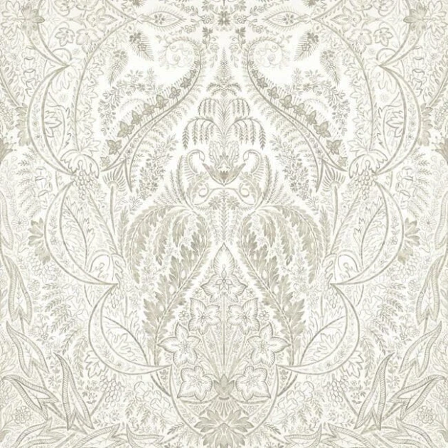 York DM4913M Damask Resource Library Jaipur Paisley Damask Beige/White - mural w roślinne ornamenty