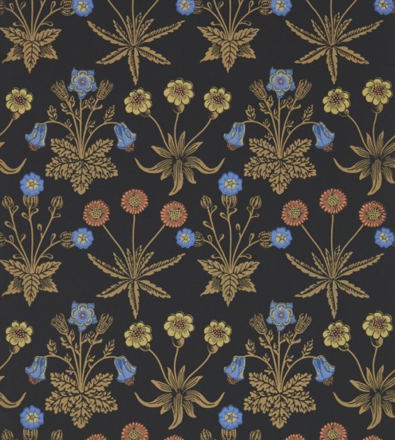 Morris & Co. 510020 Bedford Park Daisy Moonlit - tapeta w stokrotki