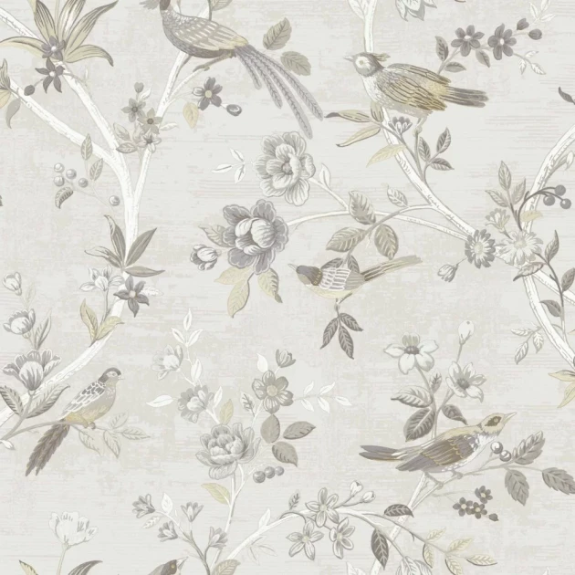 Cristiana Masi 28841 Thema - tapeta w ptaki i kwiaty w stylu chinoiserie