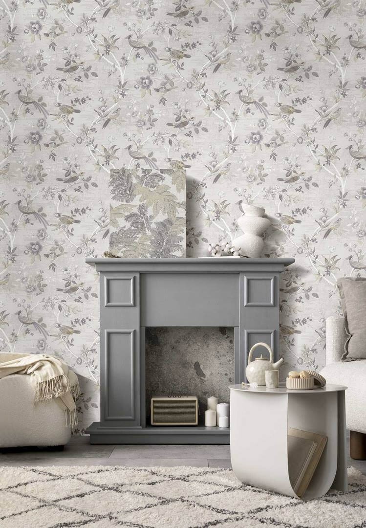 Cristiana Masi 28845 Thema - tapeta w ptaki i kwiaty w stylu chinoiserie