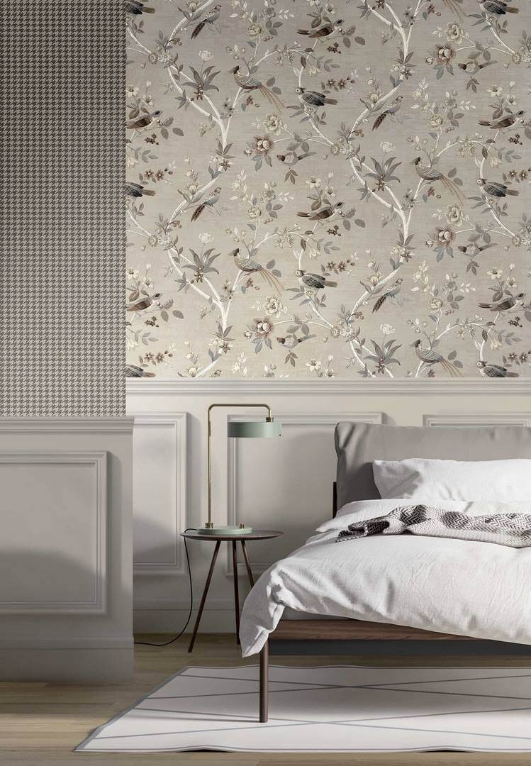 Cristiana Masi 28849 Thema - tapeta w ptaki i kwiaty w stylu chinoiserie