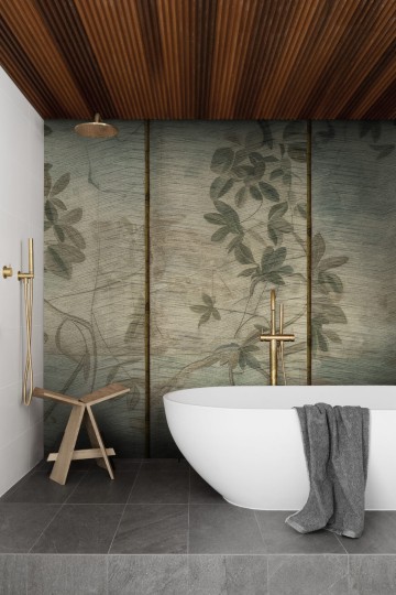 Wall&Deco WET_AL2401 Wet System 2024 Allure - mural roślinny w orientalnym wydaniu
