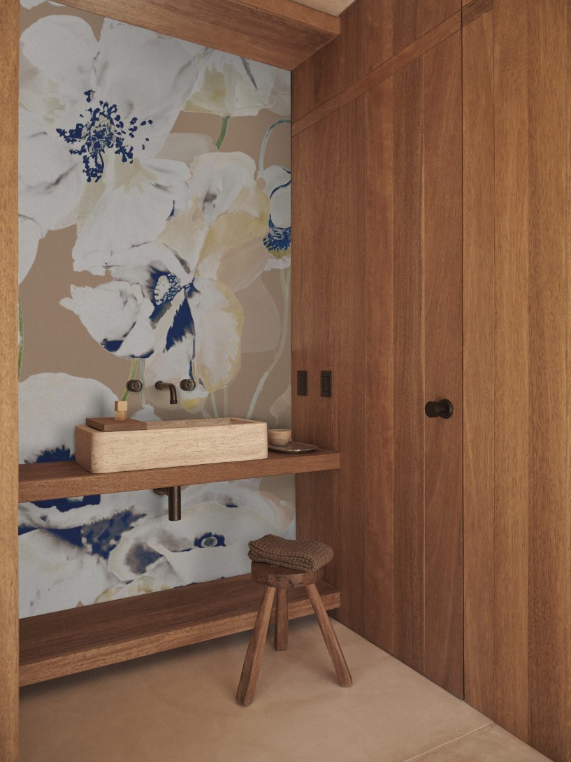 Wall&Deco WET_EM2401 Wet System 2024 Ecoute-Moi - mural w kwiaty