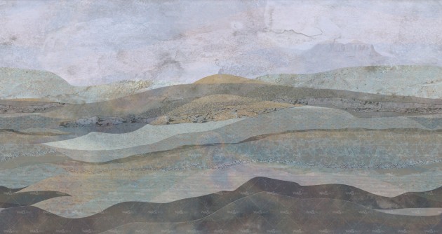 Wall&Deco WET_DT2401 Wet System 2024 Deep Time - mural pustynny krajobraz