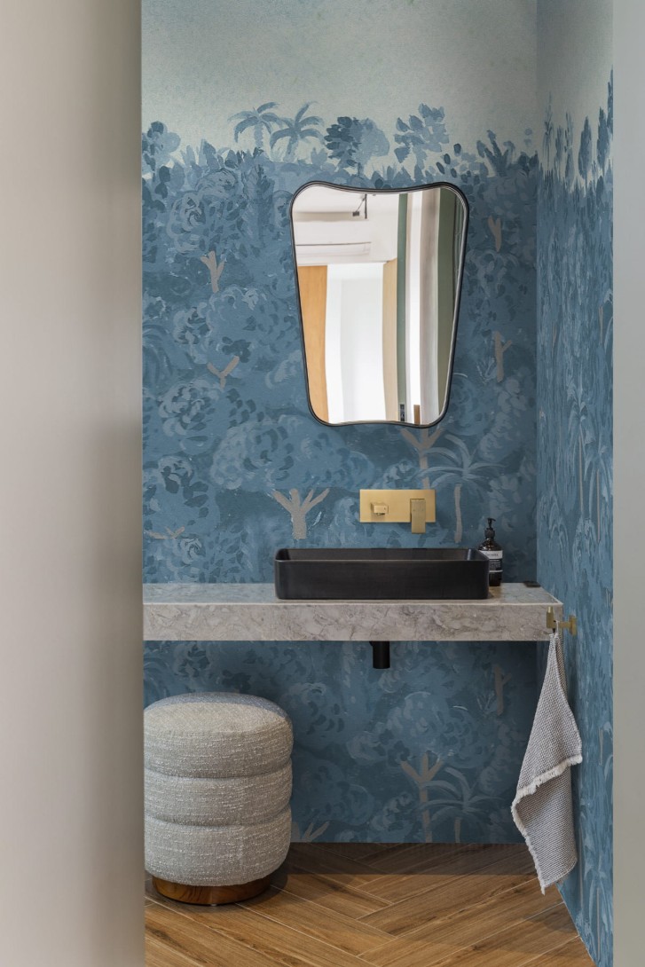 Wall&Deco WET_BF2402 Wet System 2024 Blue Fairy Tale - mural egzotyczny