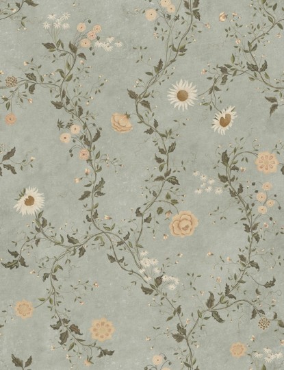 Sandberg S10515 Tradgarden Inger Light Blue - mural roślinny