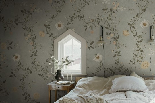 Sandberg S10515 Tradgarden Inger Light Blue - mural roślinny