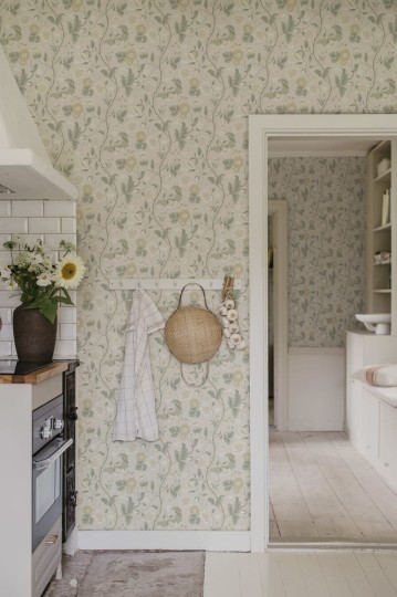 Sandberg S10498 Tradgarden Ulla Sandstone - tapeta roślinna