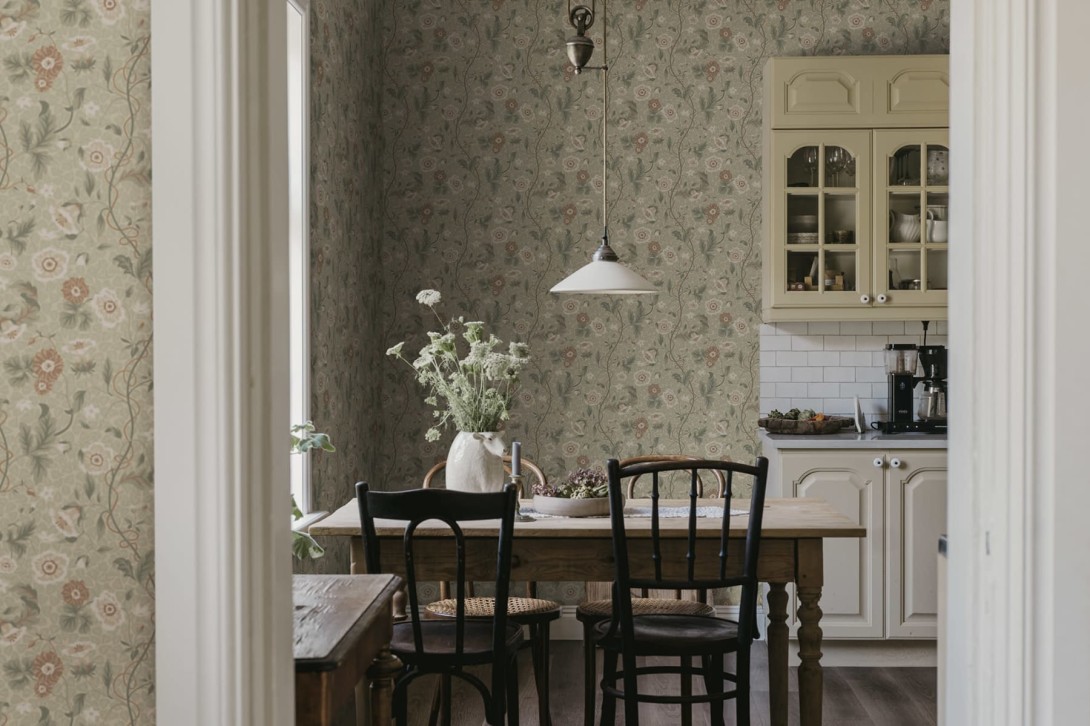 Sandberg S10499 Tradgarden Ulla Garden Green - tapeta roślinna