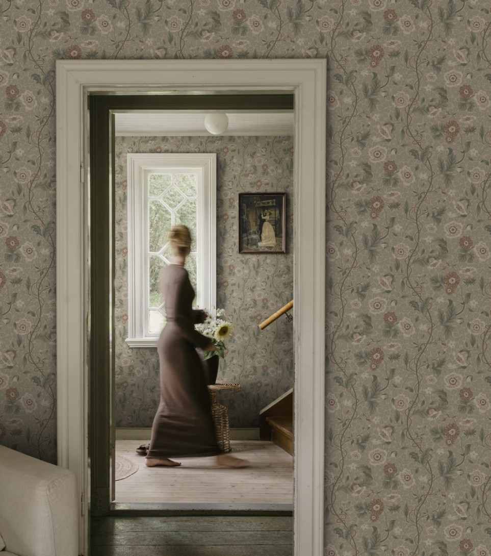 Sandberg S10499 Tradgarden Ulla Garden Green - tapeta roślinna