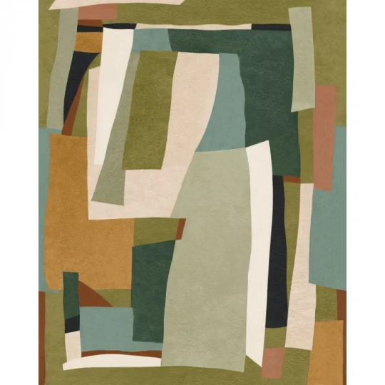 Casamance 71570204 Exploration Vernissage Multicolore - tekstylny mural w geometryczny wzór