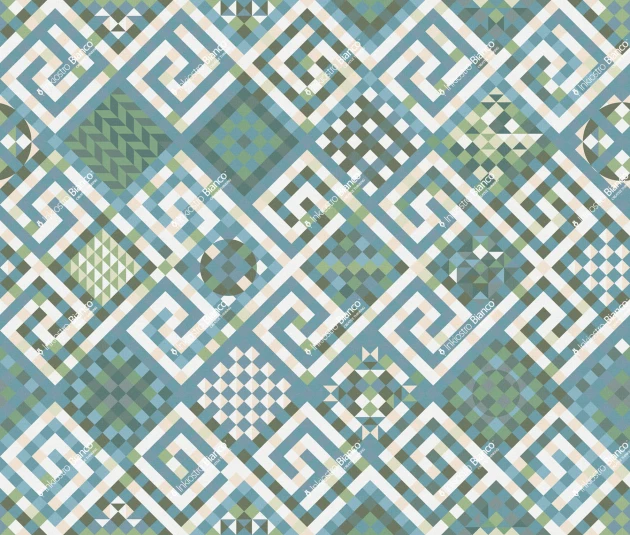 Inkiostro Bianco INKEISO2404 Ken Scott Unconventional Coriopolis - mural geometryczny