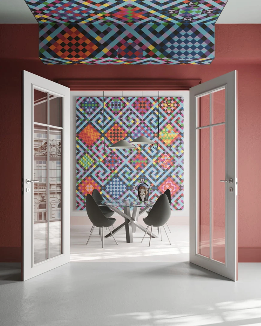 Inkiostro Bianco INKEISO2404 Ken Scott Unconventional Coriopolis - mural geometryczny