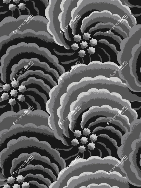 Inkiostro Bianco INKDSER2401 Ken Scott Unconventional Rosa Nera - mural abstrakcyjny