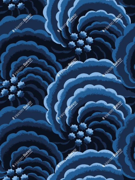 Inkiostro Bianco INKDSER2402 Ken Scott Unconventional Rosa Nera - mural abstrakcyjny