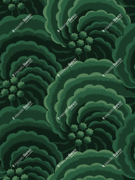 Inkiostro Bianco INKDSER2404 Ken Scott Unconventional Rosa Nera - mural abstrakcyjny