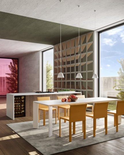 Inkiostro Bianco INKIENI2402 Ken Scott Unconventional Domino - mural geometryczny z iluzją głębi