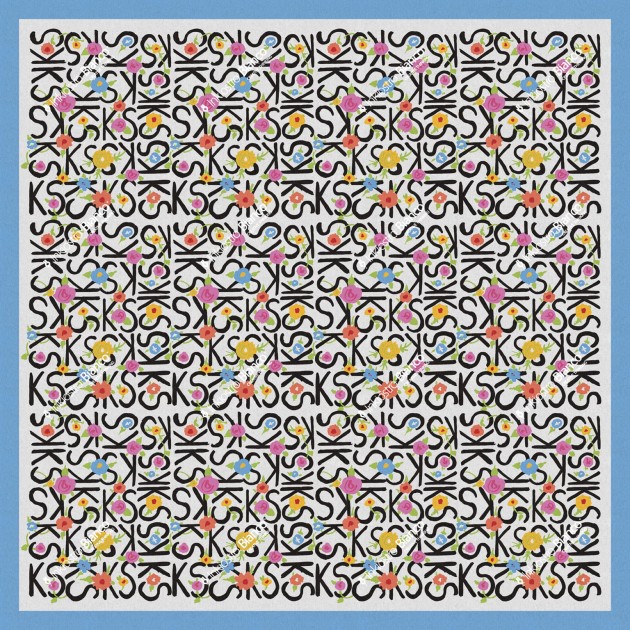 Inkiostro Bianco INKECTN2401 Ken Scott Unconventional KS Cancellata - mural w litery i kwiaty