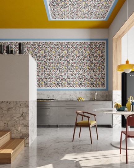 Inkiostro Bianco INKECTN2402 Ken Scott Unconventional KS Cancellata - mural w litery i kwiaty