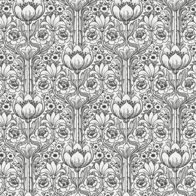 Tapeta Eco Black & White 6086 Rosegarden