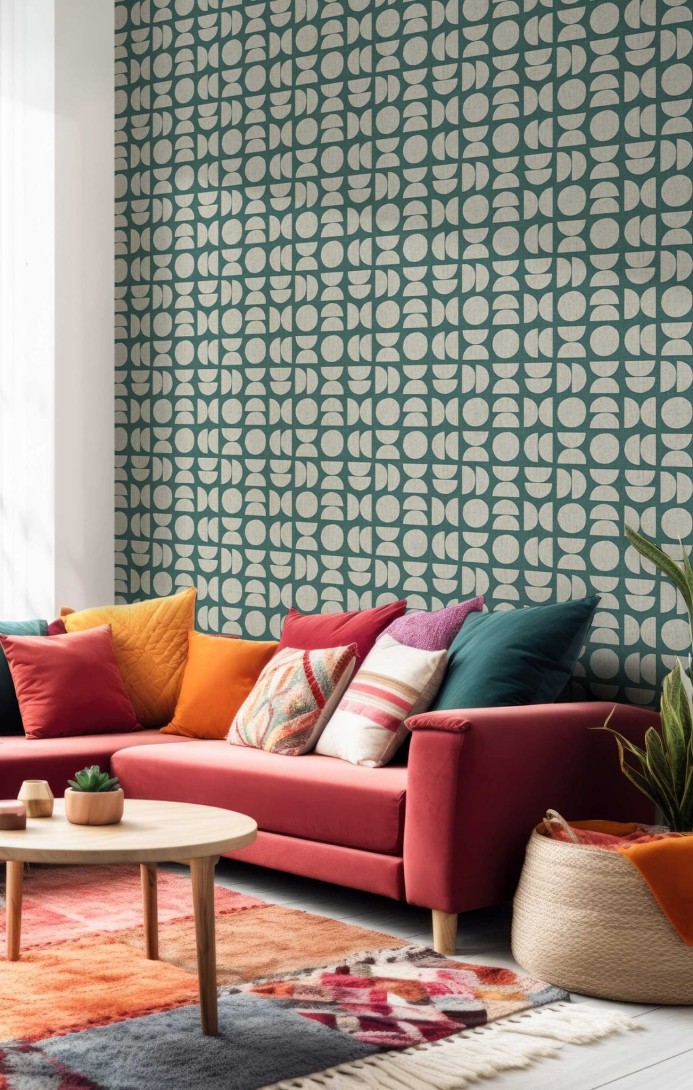 Cristiana Masi 30156 Energie - tapeta w geometryczny motyw na strukturalnym tle