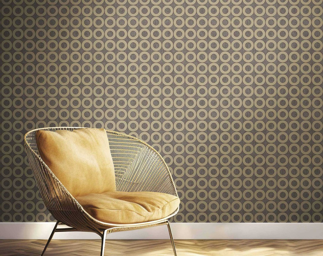 Cristiana Masi 30161 Energie - tapeta w okręgi na strukturalnym tle