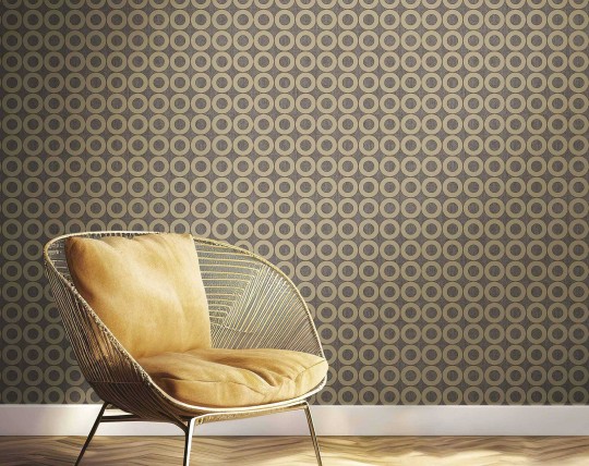Cristiana Masi 30164 Energie - tapeta w okręgi na strukturalnym tle