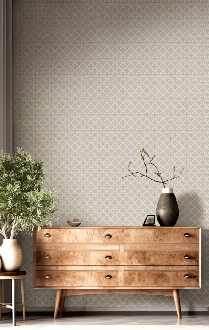 Cristiana Masi 30167 Energie - tapeta w okręgi na strukturalnym tle