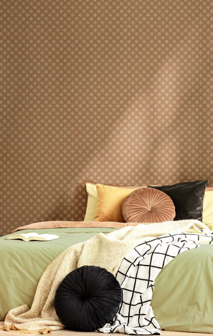 Cristiana Masi 30167 Energie - tapeta w okręgi na strukturalnym tle