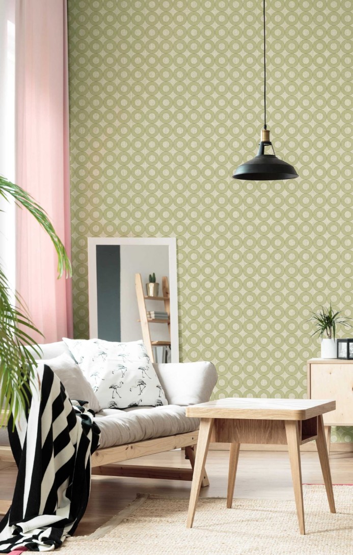 Cristiana Masi 30168 Energie - tapeta w okręgi na strukturalnym tle