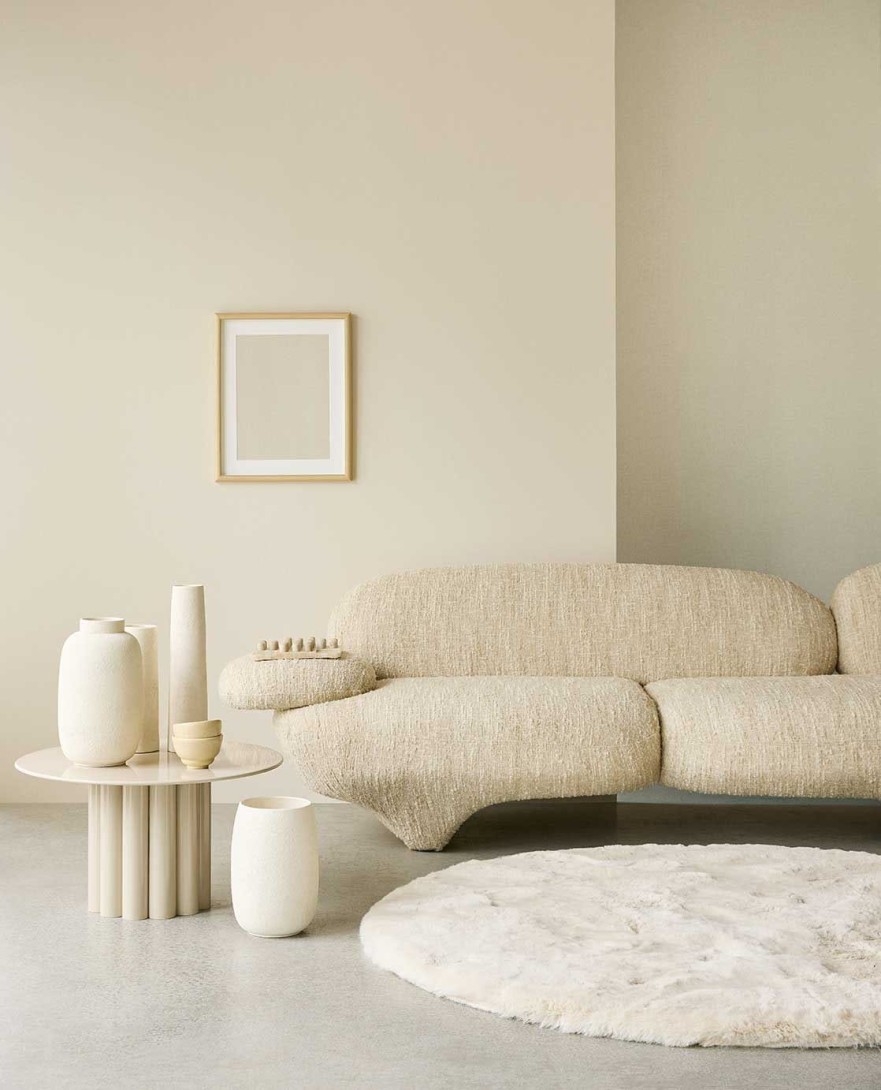 Eijffinger 340614 Linen Look - piaskowa tapeta imitująca len