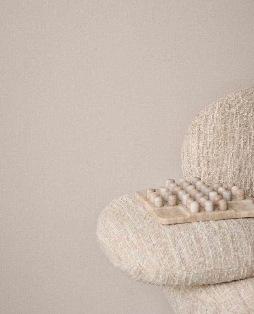 Eijffinger 340629 Linen Look - beżowa tapeta imitująca len