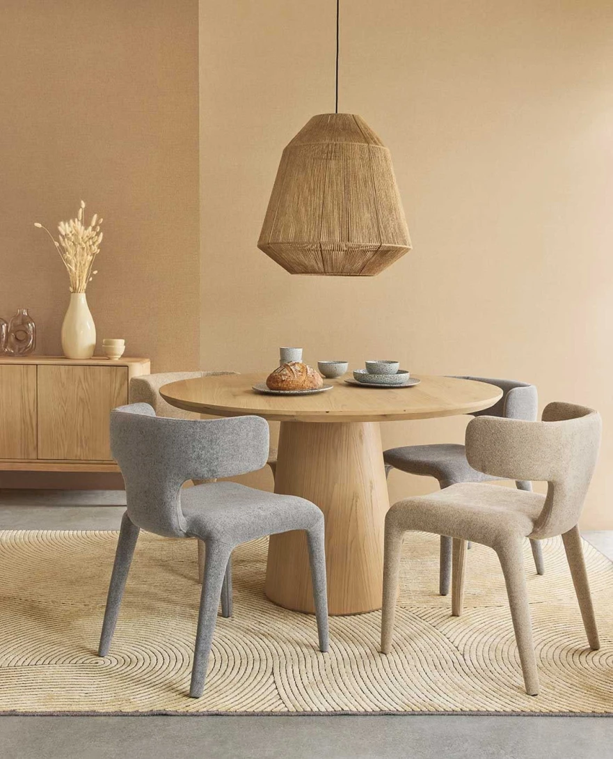 Eijffinger 340632 Linen Look - żółta tapeta imitująca len