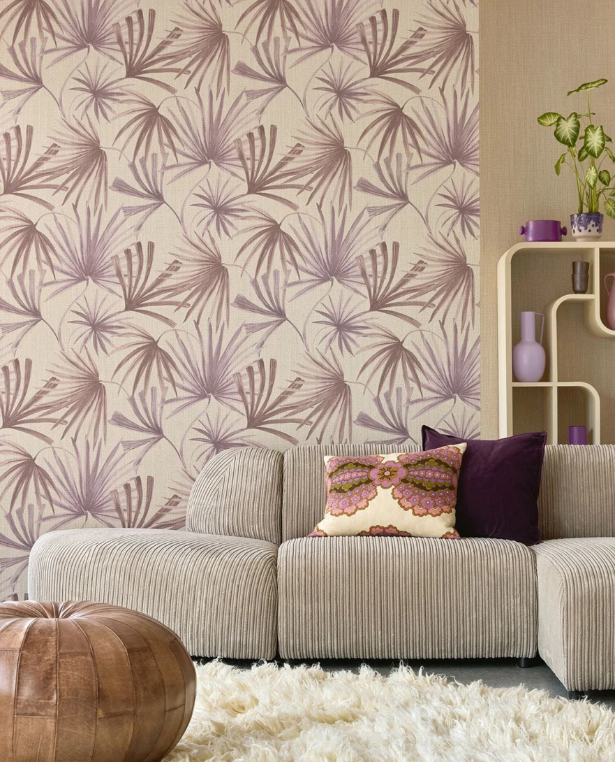 Eijffinger 340513 Groovy - tapeta w liście palmy