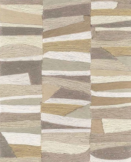 Eijffinger 340570 Groovy - tapeta w pionowe pasma z poziomych nici