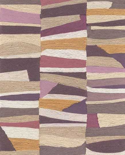 Eijffinger 340573 Groovy - tapeta w pionowe pasma z poziomych nici