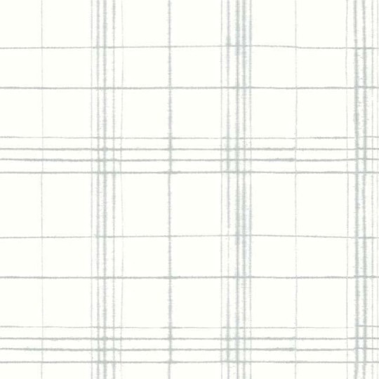 York FH4020 Simply Farmhouse Farmhouse Plaid Grey/White - tapeta w kratę