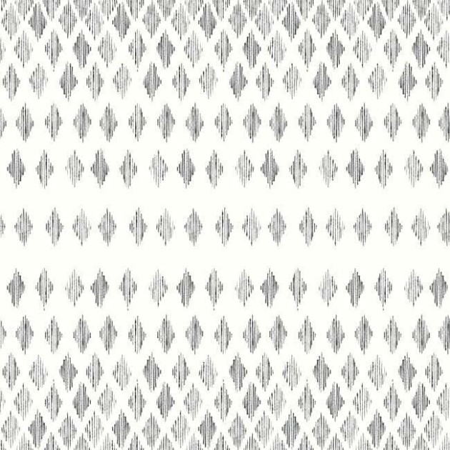 York FH4041 Simply Farmhouse Diamond Ombre Black/White - tapeta w geometryczny wzór