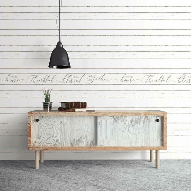 York FH4006 Simply Farmhouse Shiplap Planks White - tapeta imitująca drewniane panele