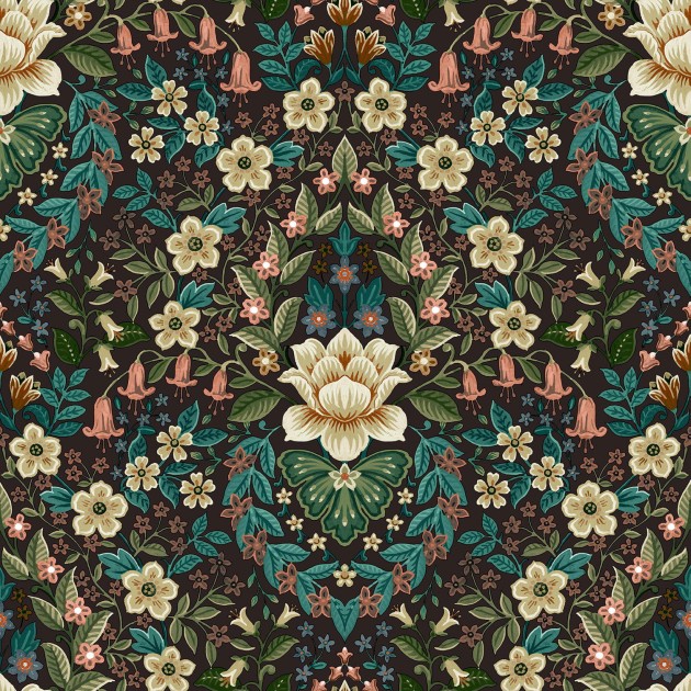Cristiana Masi 18519 Flora - tapeta w roślinne ornamenty