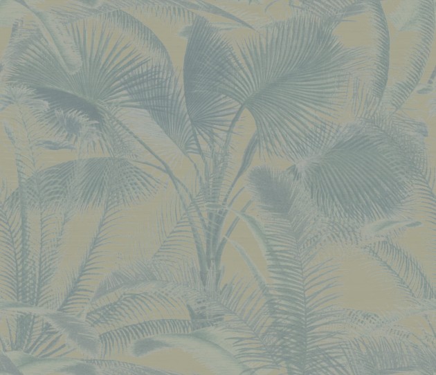 Armani Casa 9021 Precious Fibers 1 Aida - mural jedwabny w tropikalne liście