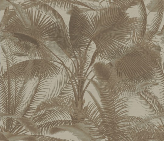 Armani Casa 9022 Precious Fibers 1 Aida - mural jedwabny w tropikalne liście