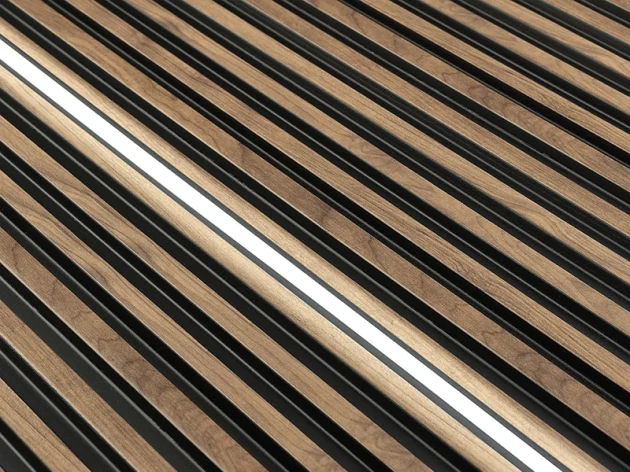 Lamele ścienne Lamelio Asti Dąb Craft z lampą LED