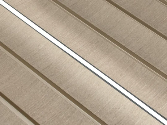 Lamele ścienne Lamelio Amber Beżowy z lampą LED