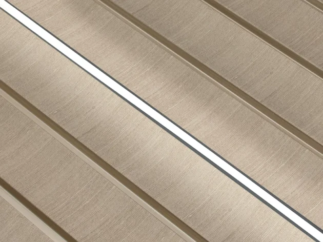 Lamele ścienne Lamelio Amber Beżowy z lampą LED