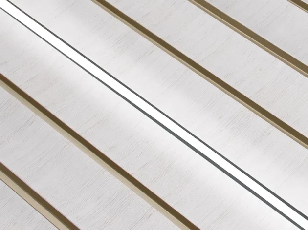 Lamele ścienne Lamelio Amber Biały z lampą LED