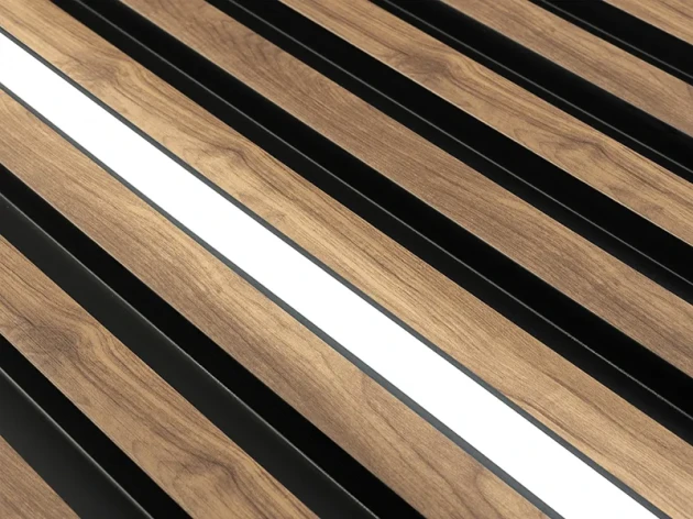 Lamele ścienne Lamelio Vasco Dąb Craft z lampą LED